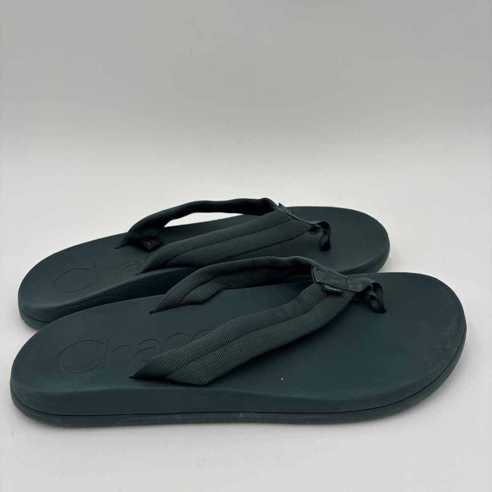 Chaco Chillos Flip Flop Thong Sandal Mens Size 13 Blue Green